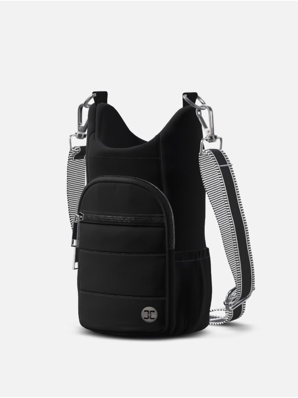 Crossbody Bag with Water Bottle Holder and Strap RFID Protection